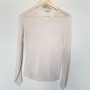 t. babaton Linen and Silk Knit Top